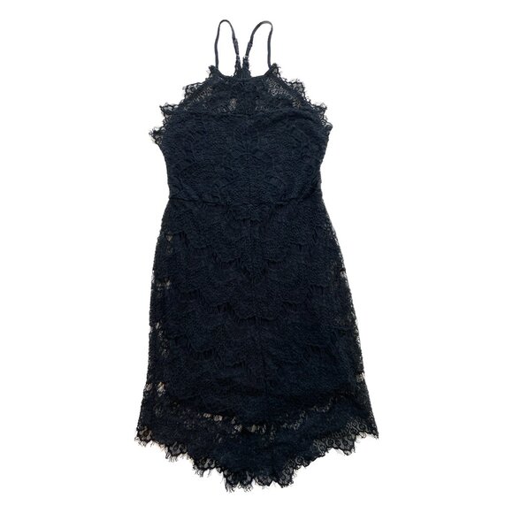 Free People | S | Women | Black Vintage-style Black Embroidered Slip Dress - Picture 1 of 7